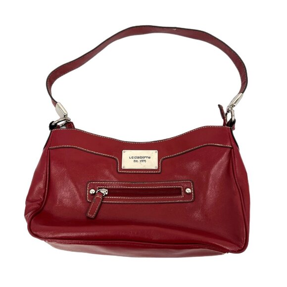 Liz Claiborne Handbags - Liz Claiborne Red Faux Leather Shoulder Bag | Small Size
